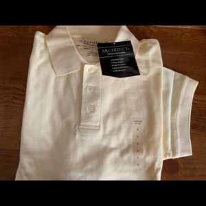Brand new men’s light yellow polo shirt